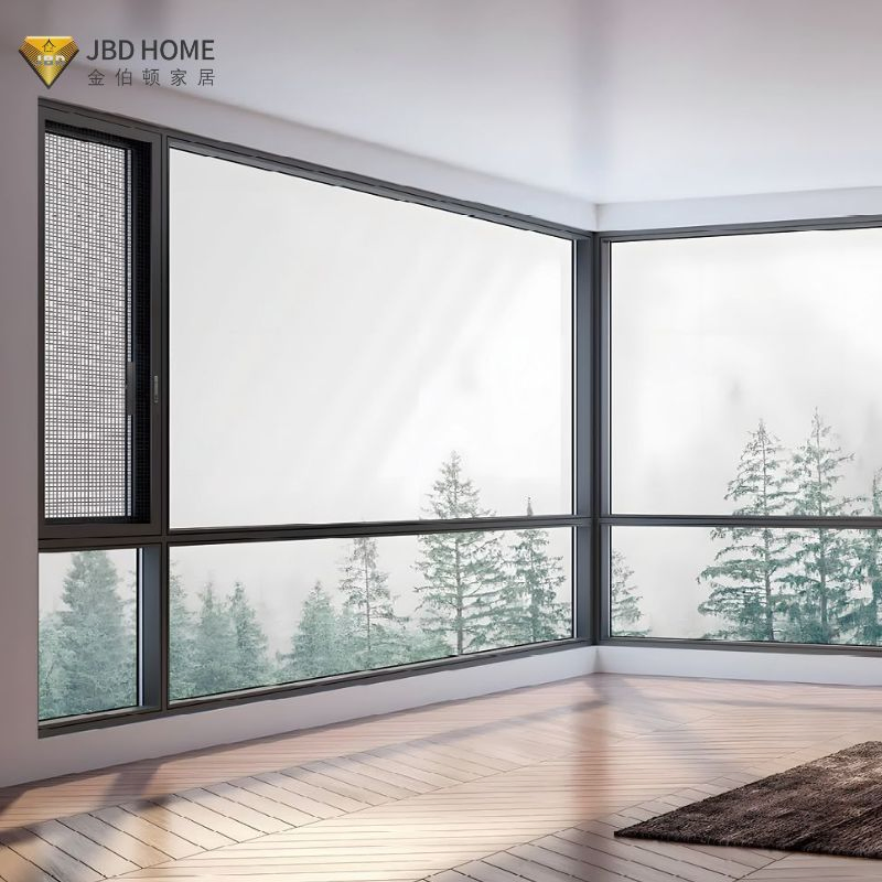 Ventana de Casement Moderna de Metal Negro con Gran Cristal Doble Pane Certificado por Nfrc (Aluminio)