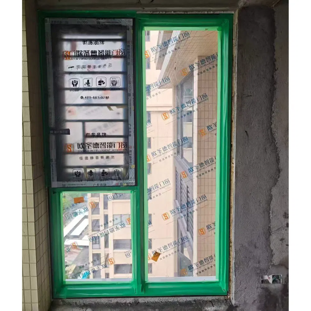 Ventana de casement de aluminio a prueba de agua, resistente a la corrosión y personalizada, para puertas y ventanas residenciales
