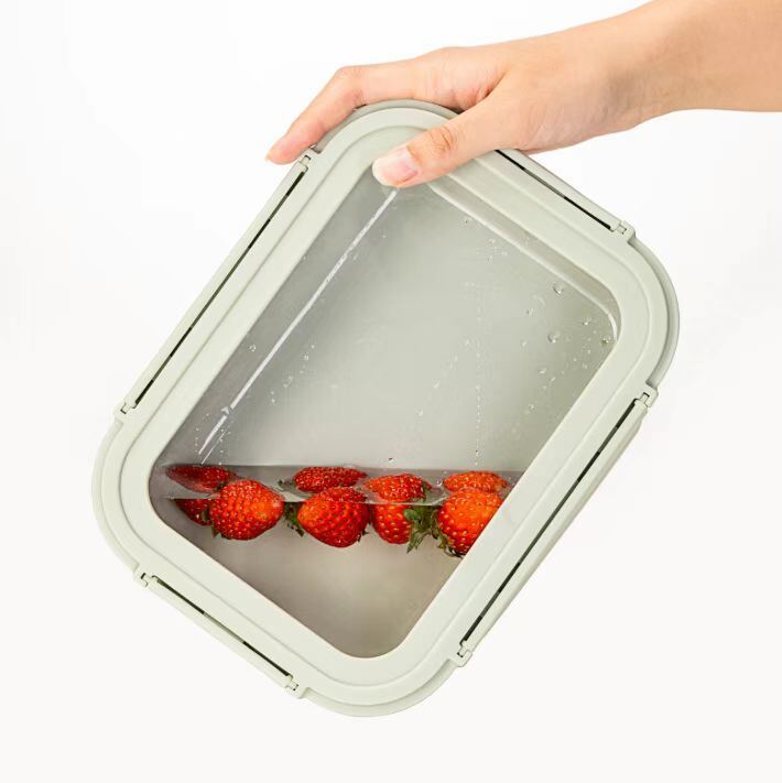 IKOO Stackable Ceramic Food Storage Container with Glass Lid