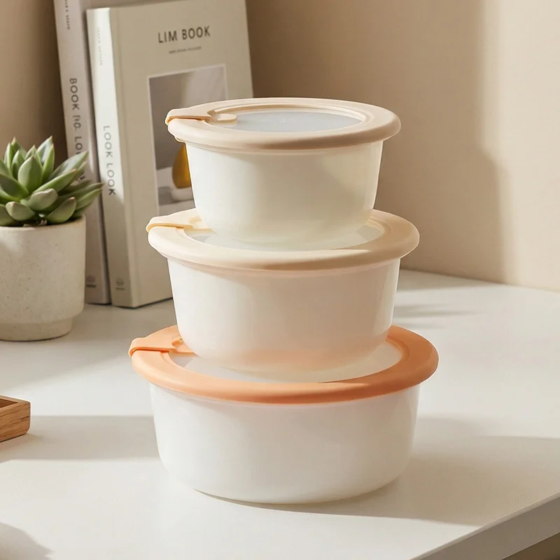 IKOO Opal White Glass Food Storage Containers for Freezer and Oven