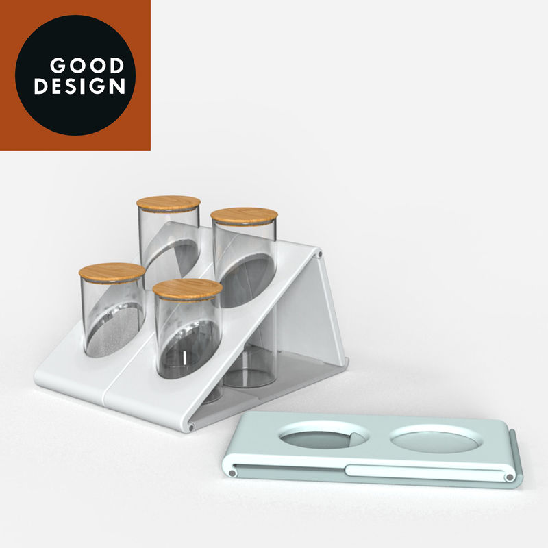 IKOO Fullmoon Modular Magnetic Canister Organizer for Kitchen Storage