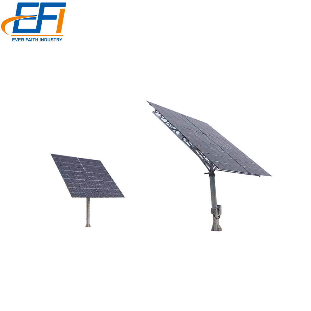 20kw 50kw Solar Panels Adjustable Tilt Mounting Single Pole Solar Ground Mount Racking Systems
