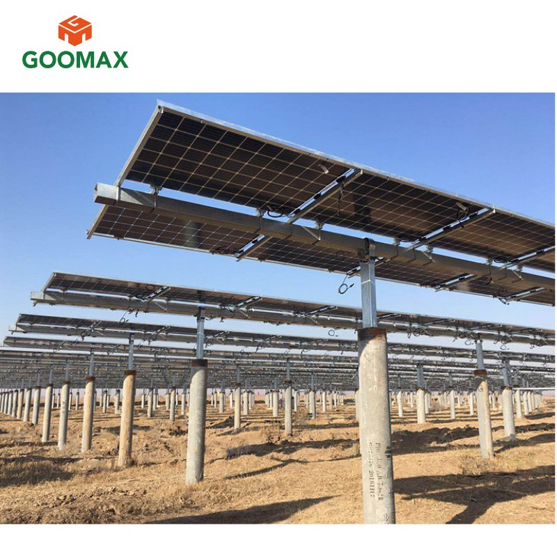 Goomax Single Axis Solar Tracking System with Adjustable Solar Panel Mounting Brackets Available