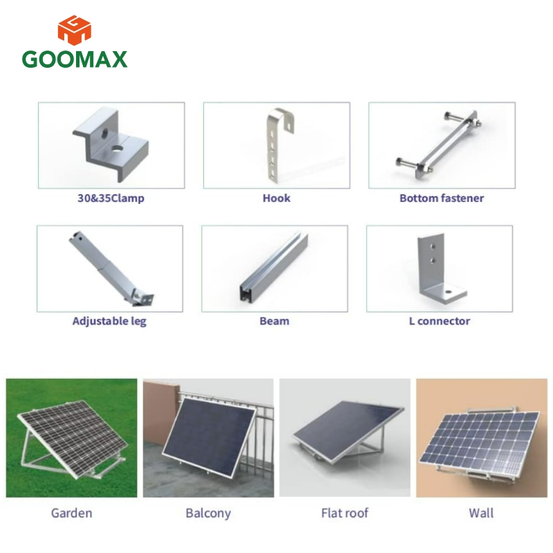 Goomax Adaptable Balcony Solar Panel Mounts Balcony Bracket Design Any Setup