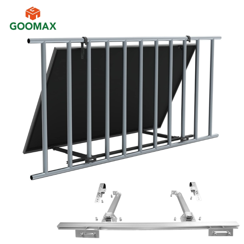 Goomax Reliable Balcony Solar Panel Mount Solar Panel Balcony Railing Urban Environments