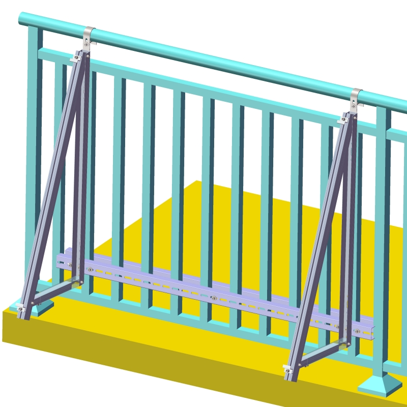 Balcony Solar Mounting Solutions Solarsolar Railing Balconyg Optimal Performance