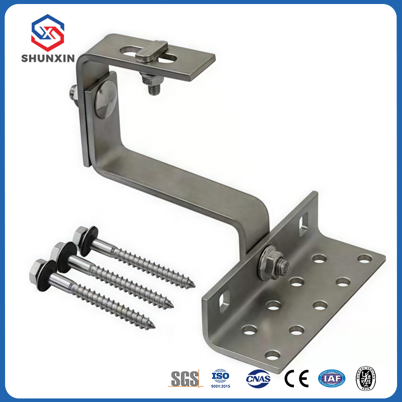 Solar Mounting Balcony Bracket Solar Railing Adjustable Triangle Aluminum Bracket