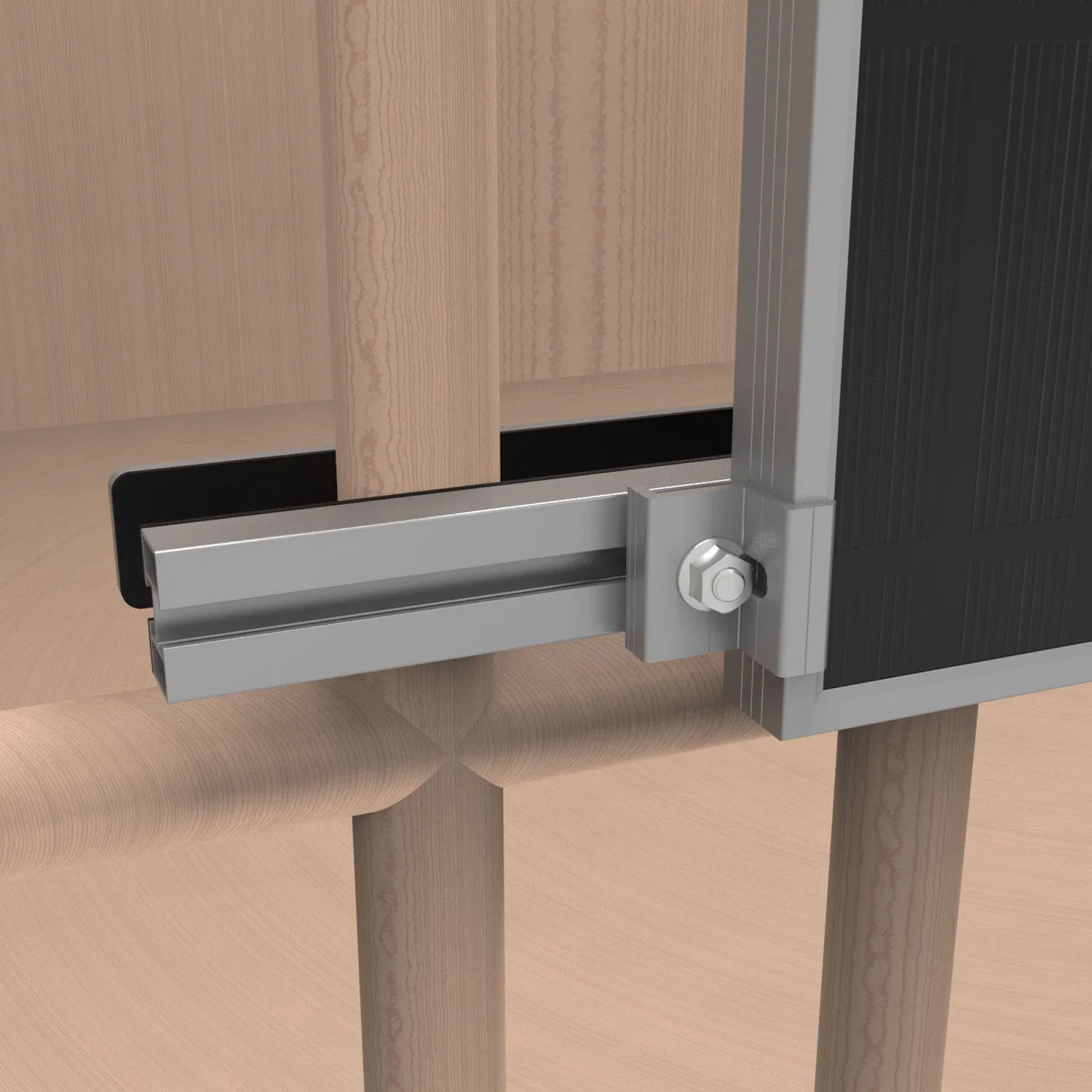 Photovoltaic Panel Bracket Solar Mounting Adjustable Angle Balcony Railing Structure