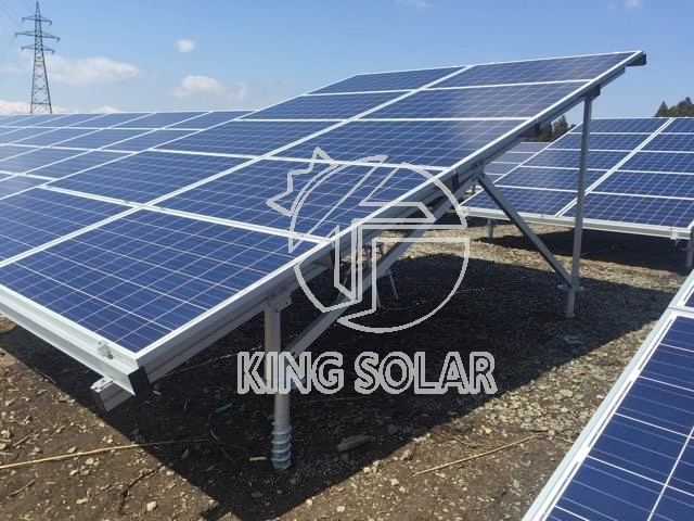 Universal Solar Panel Pole Mount Ground Structure