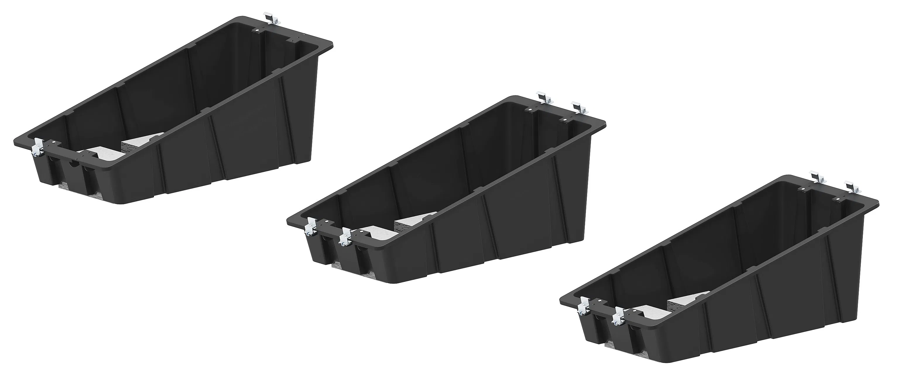 Factory Solar Panel Flat Roof Photovoltaic Plastic Bucket Base Ballasted System Solar Mounting UV Resistant PP