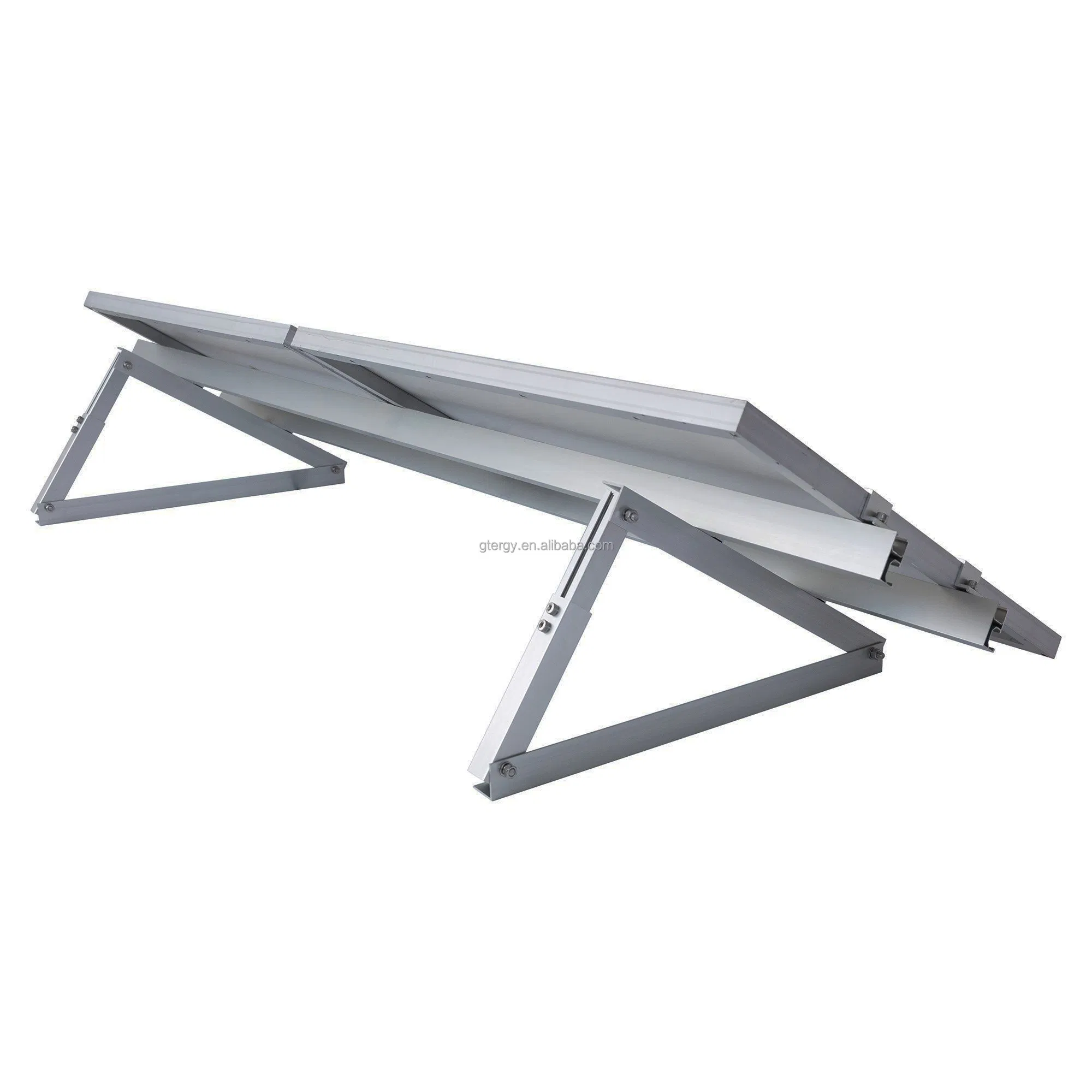 Adjustable Triangle Tilt Ballasted Flat Roof Solar Panel Mounting System PV Aluminium Kit