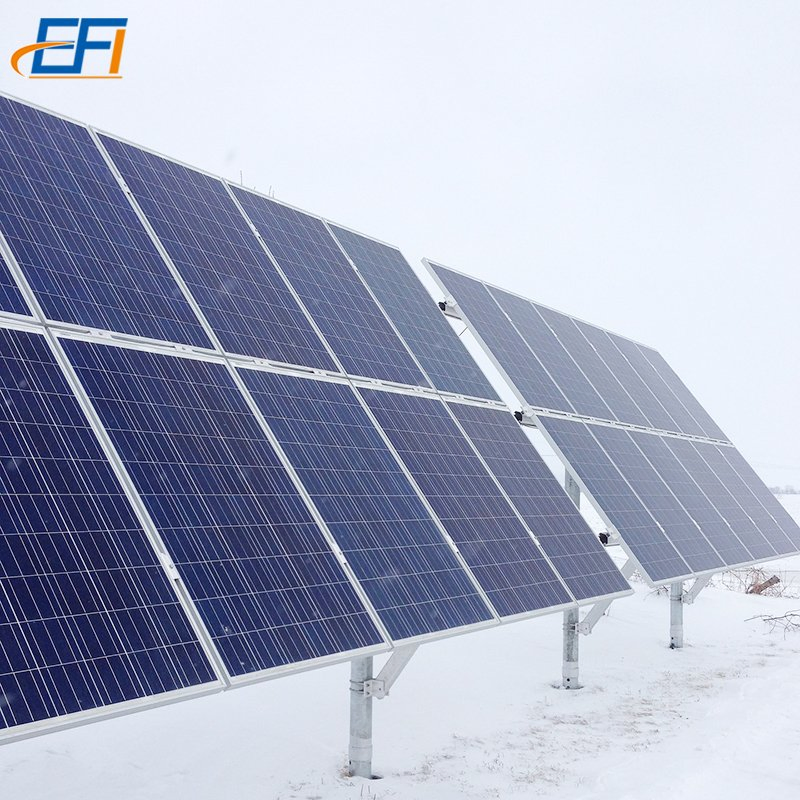 Ground Single Pole Solar PV Mounting Brackets PV Ground System Mounting Structure