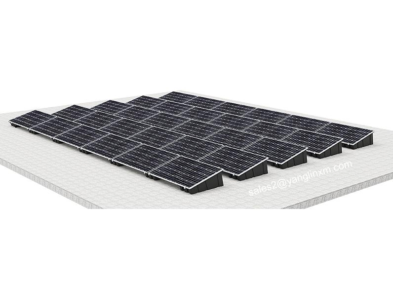Factory Solar Panel Flat Roof Photovoltaic Plastic Bucket Base Ballasted System Solar Mounting UV Resistant PP