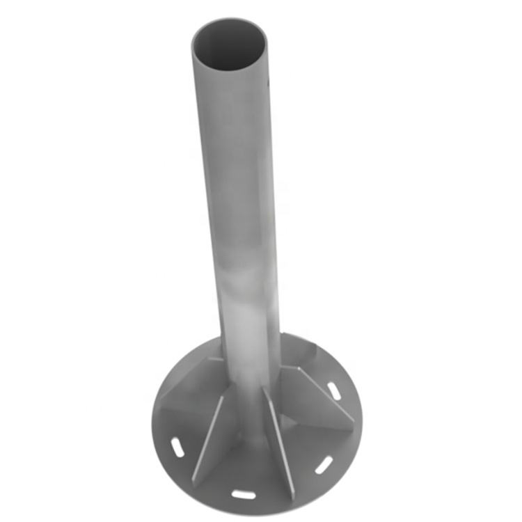 Tilt Adjustable Single Pole Ground Mounting System Solar Panels Mounting Rack