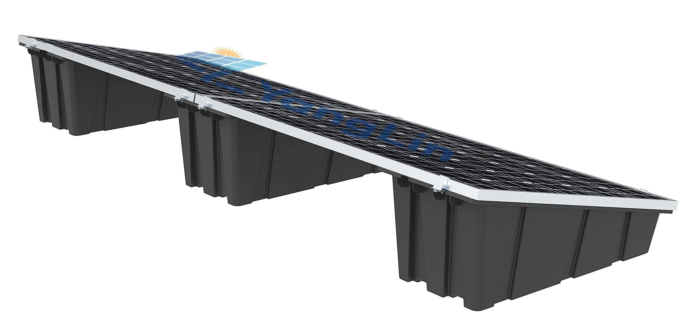 Solar Panel Roof Photovoltaic Plastic Base Bucket Ballasted System Ground Flat Roof Mounting