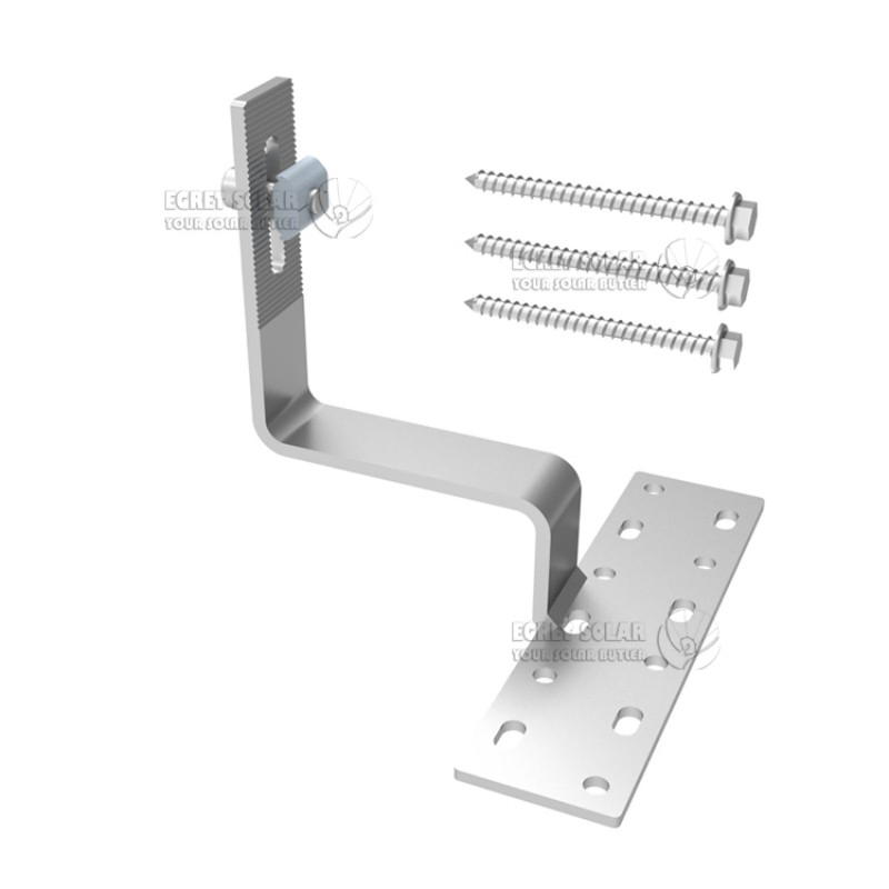 Solar PV Mounting Tile Roof Solution with SUS304 Roof Hook