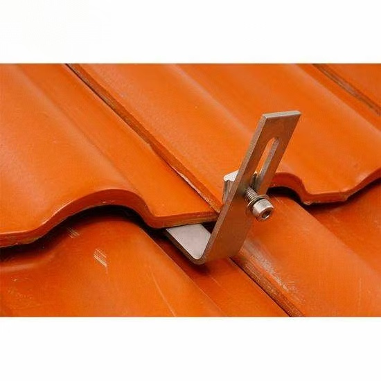 Adjustable PV Solar Panel Mounting Structure PV Roof Tin Hook L Feet Kits