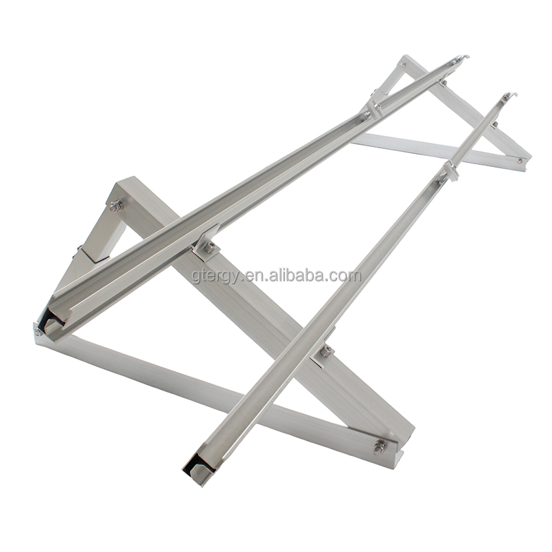 Adjustable Triangle Tilt Ballasted Flat Roof Solar Panel Mounting System PV Aluminium Kit