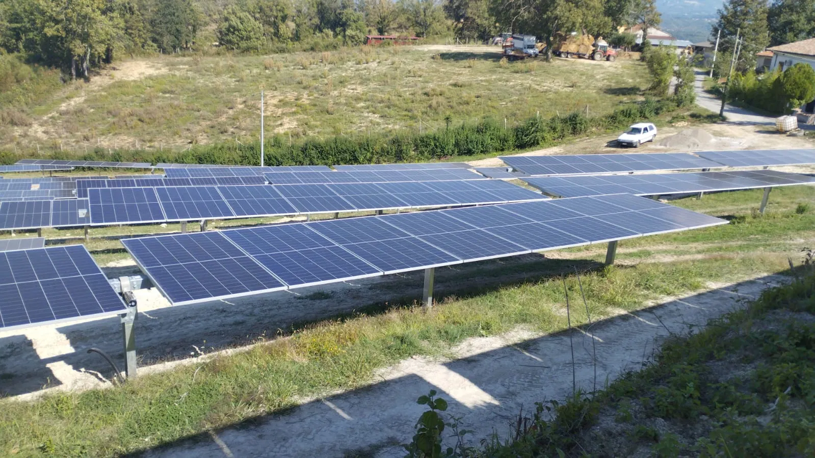 Customized Ground Mounted Pole Structure Fixing Support Rack for Solar System