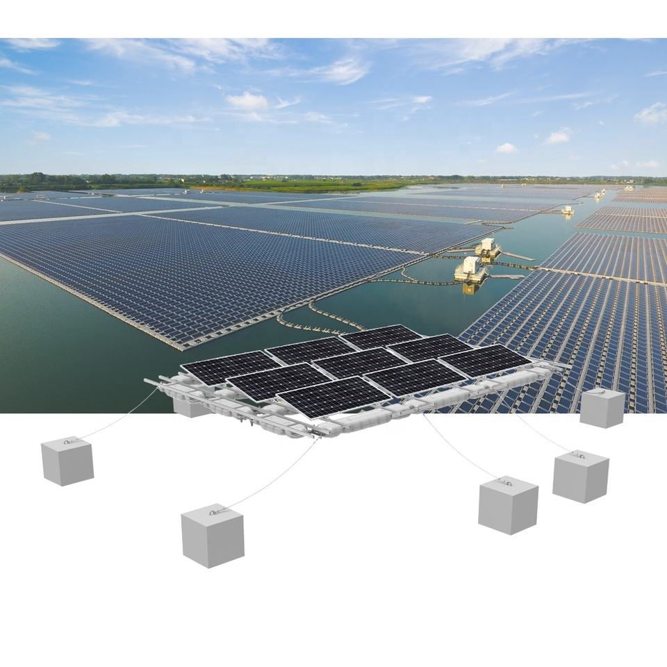 Floating Solar Power Energy System on The Sea Solar Panels for Floating Solar Project