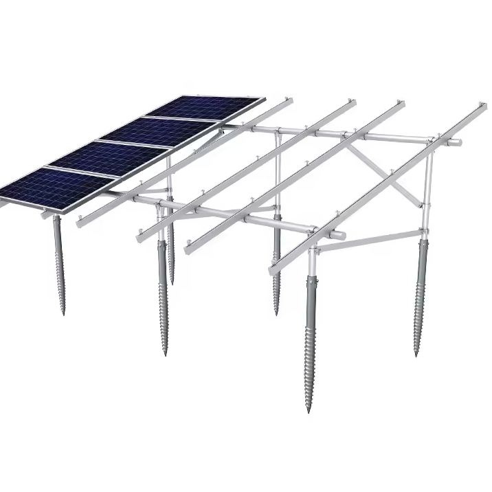 Solar PV Ground Mount Pole Mounting Stand Structure Ground