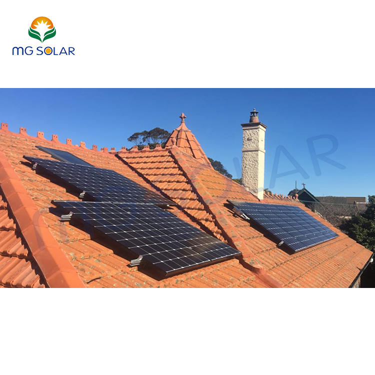 Tile Roof Solar Mounting System BIPV Panel Waterproof Mount No Penetrating to Roman Tile Roof Mounting System