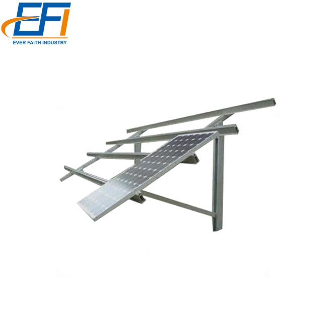 Ground Solar Panel Pole Mount Frame Structure