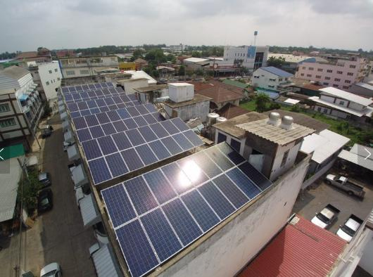 Aluminum Flat Ballasted Roof Mounting Solar Power System