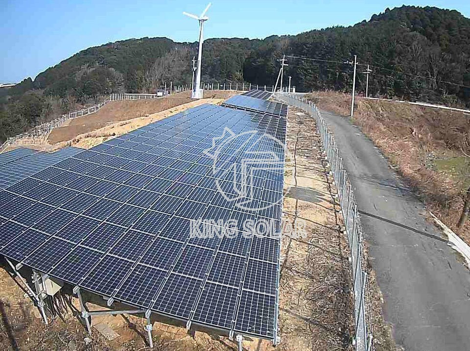 Universal Solar Panel Pole Mount Ground Structure