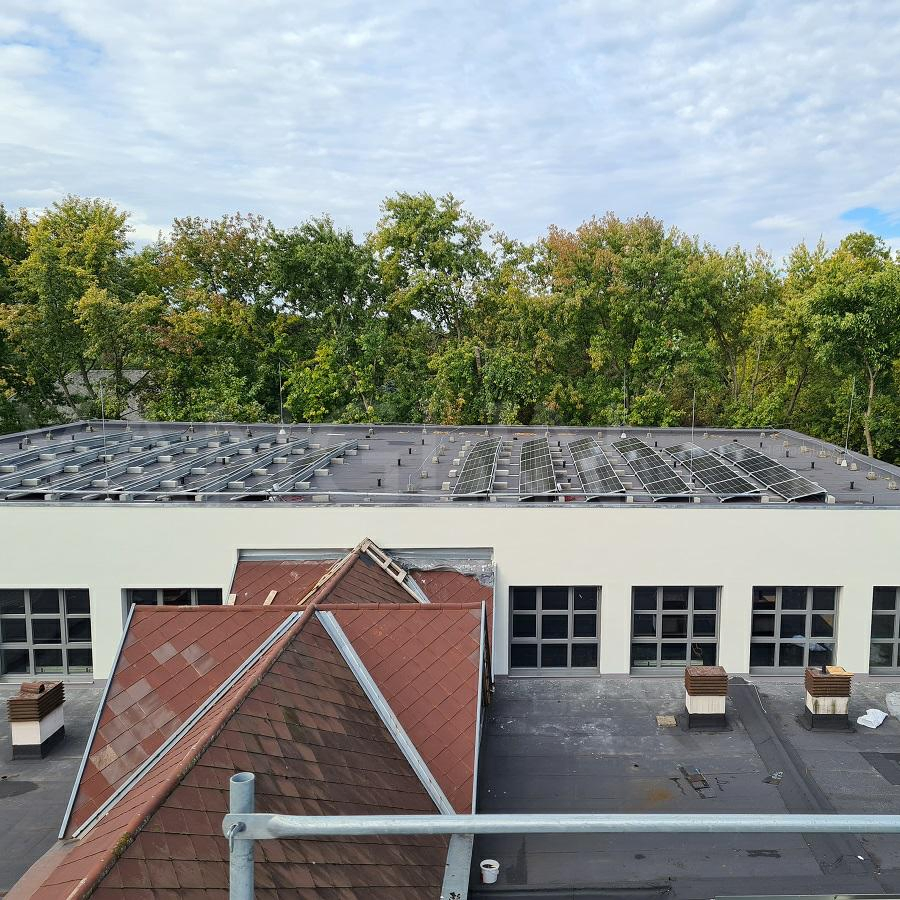 Solar Module Flat Roof Mounting Ballasted System