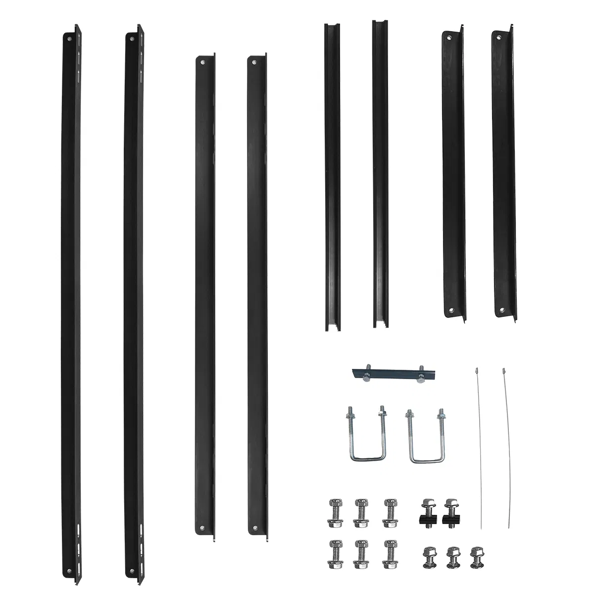 Home Fence Railing Triangle Aluminum Solar Bracket PV Structure Balcony Mounting