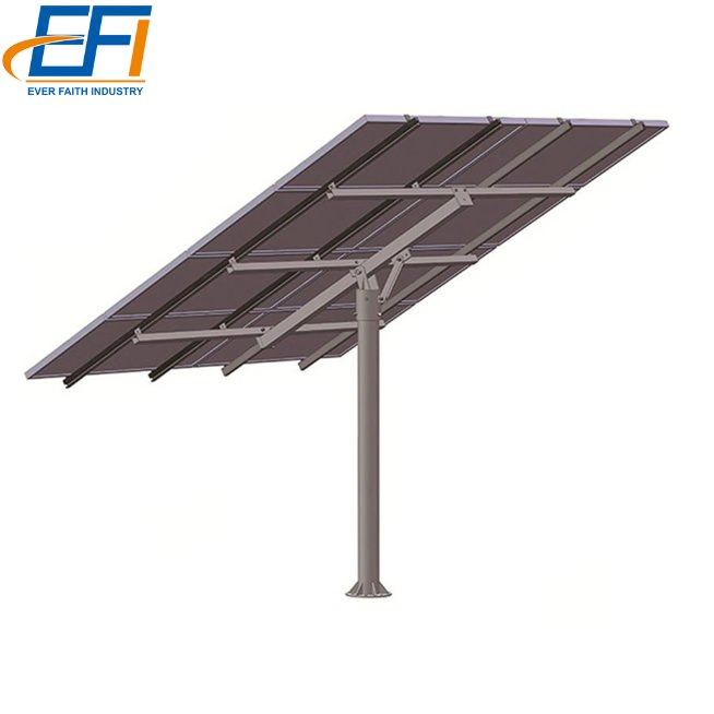 20kw 50kw Solar Panels Adjustable Tilt Mounting Single Pole Solar Ground Mount Racking Systems