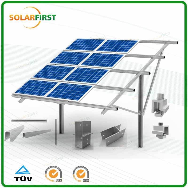 Solar Ground Mounting Structure Single Pile C Pole Solution