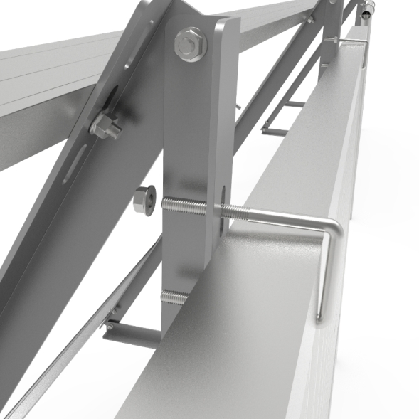 Solar Photovoltaic Module Structure Bracket Balcony Railing Triangle Support