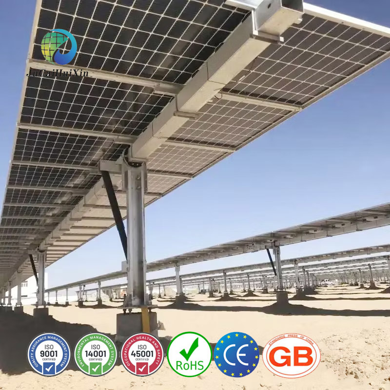 OEM HDG Steel Bracket Solar Tracking System with Single Axis Design