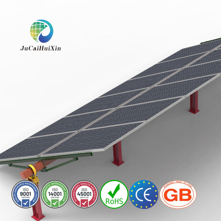 Professional Ground Painted Single Axis Design Support Solar Tracking System