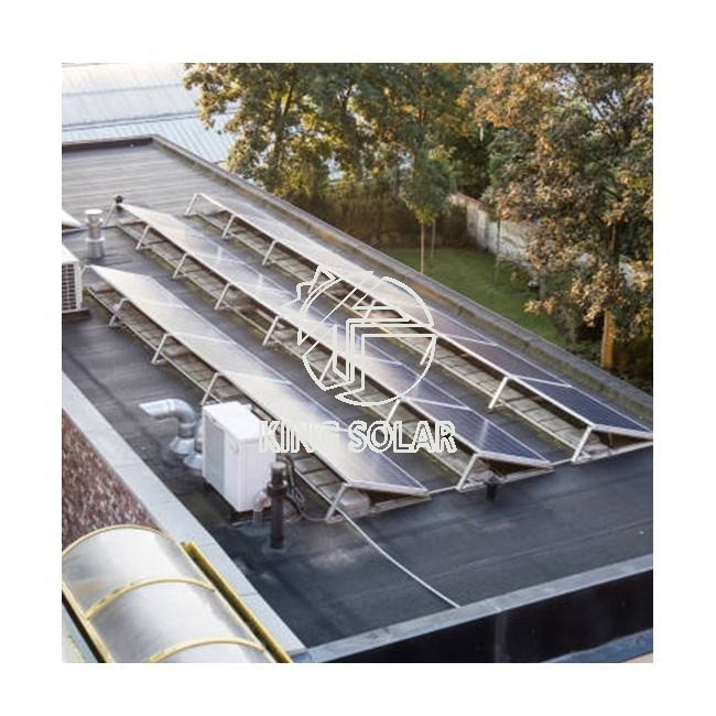 Wind Resistant Solar Ballasted Flat Roof Mounting System