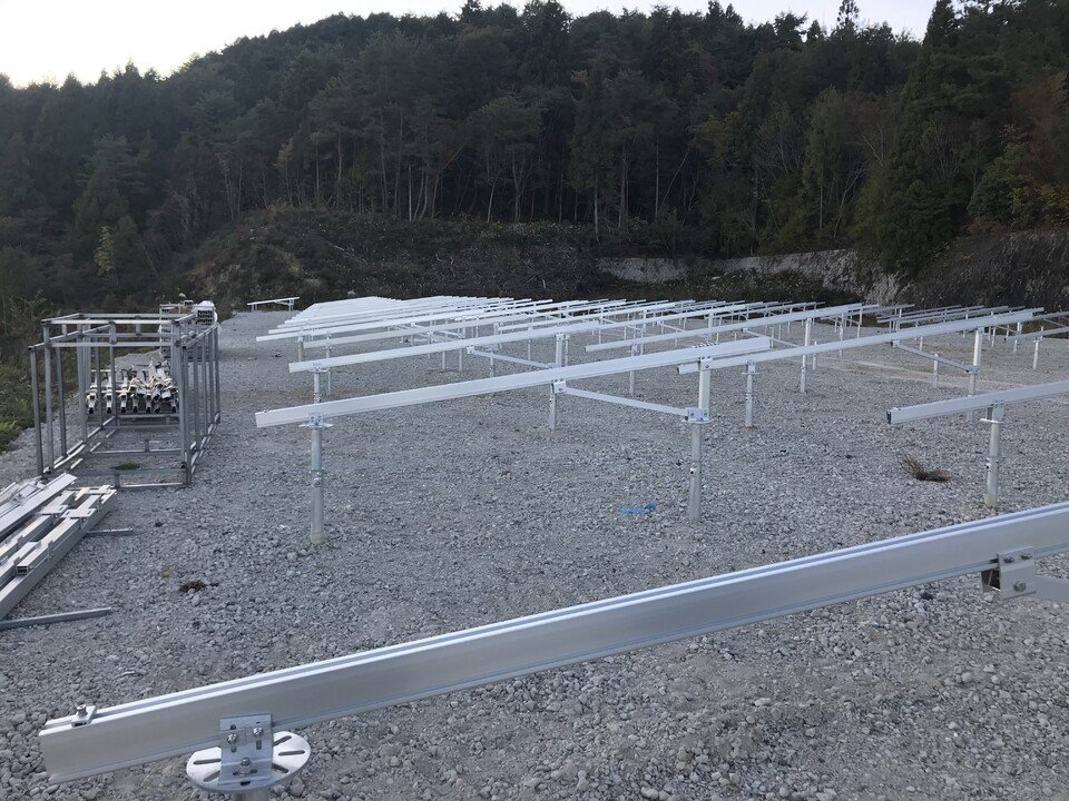 Customized Ground Mounted Pole Structure Fixing Support Rack for Solar System