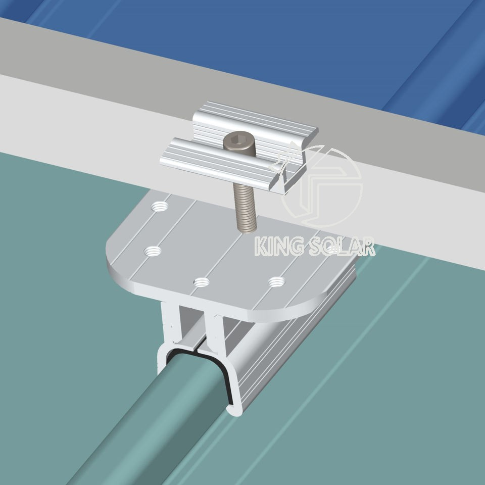 Kingsolar Aluminium Tin Roof Standing Seam Clamp Metal Roof Clamps for Solar Panels