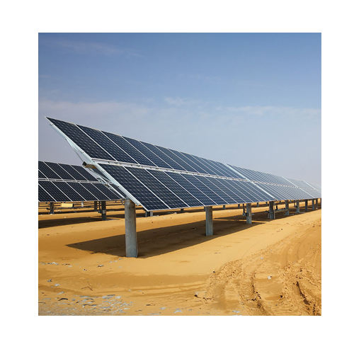 Customized Flat Single Axis Solar Tracker with Controller Components for Efficient Solar Panel Tracking System