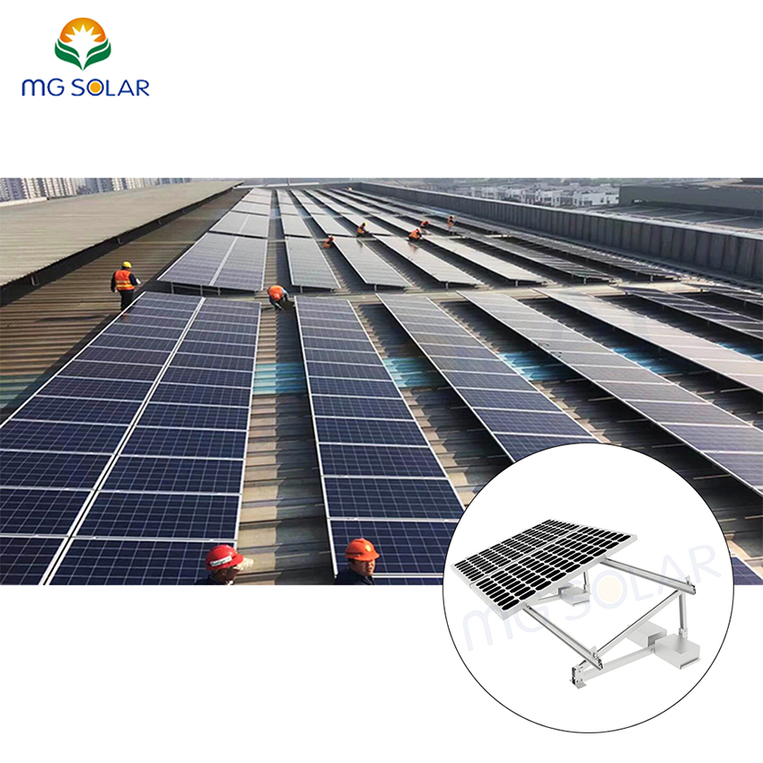 Solar Panel Flat Roof Mounting Solar Flat Roof Rack Mounting System