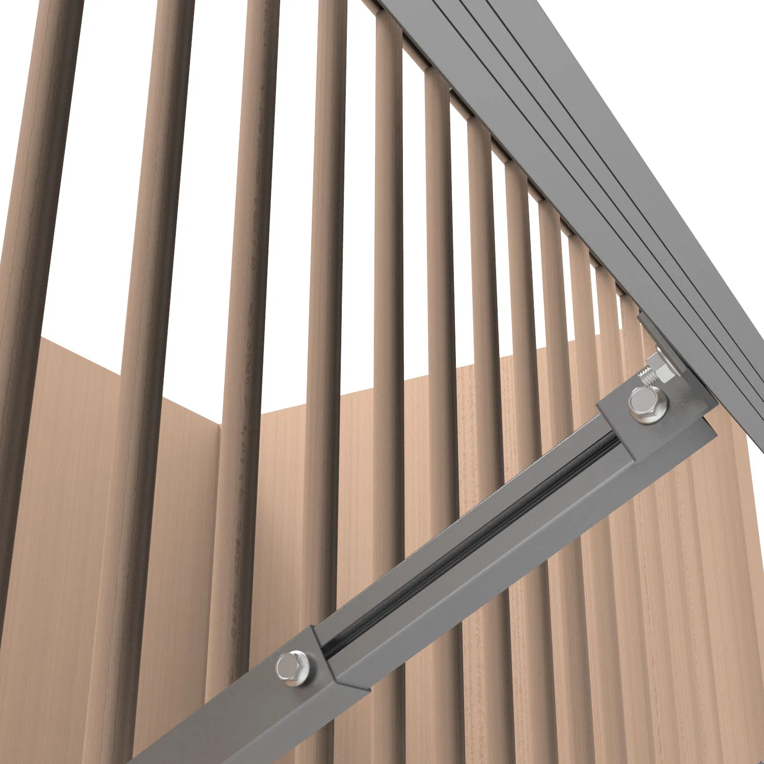 PV Mounting System Solar Panel Structure Balcony Railing Bracket