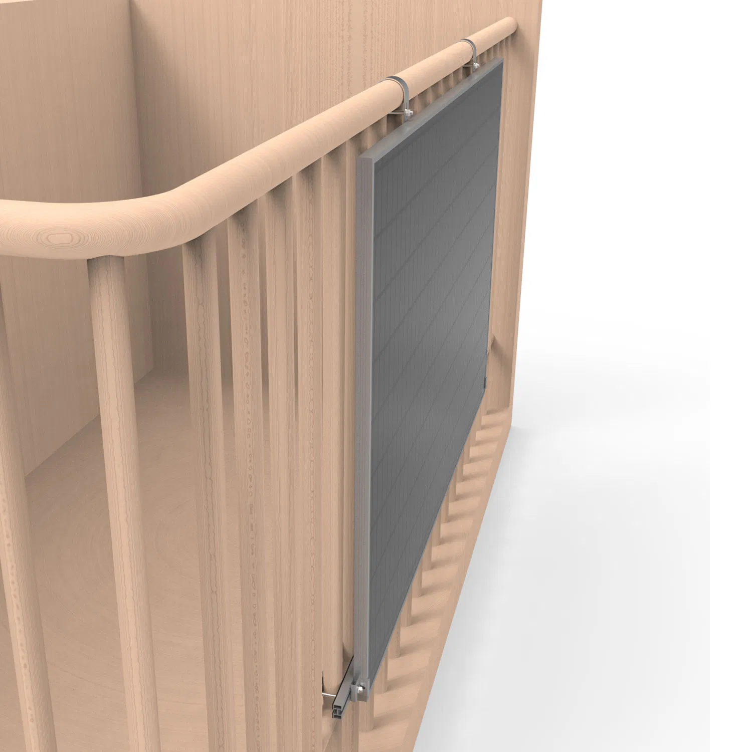 PV Mounting System Solar Panel Structure Balcony Railing Bracket