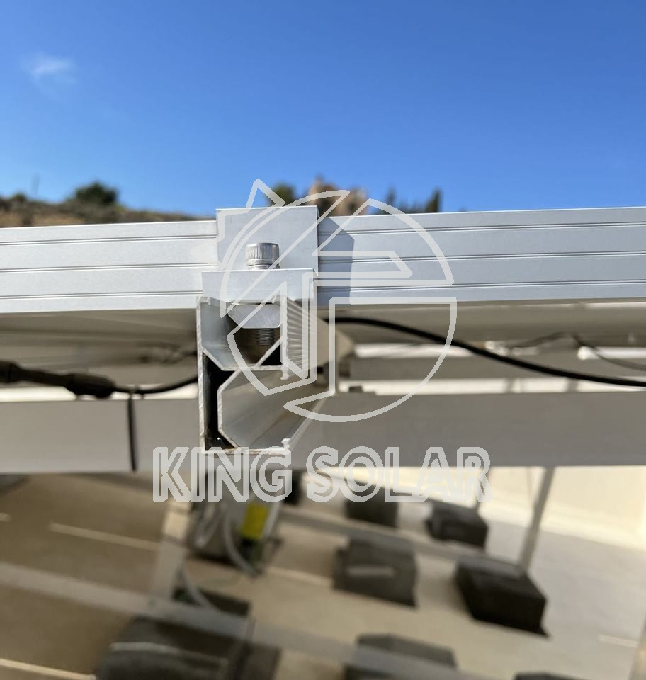 East-West Solar Panel Flat Roof Ballasted Mounting System