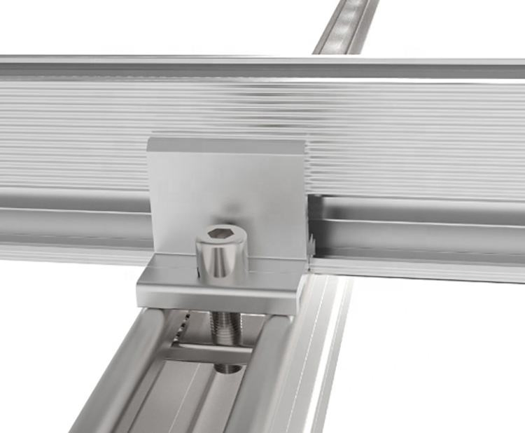 Tilt Adjustable Single Pole Ground Mounting System Solar Panels Mounting Rack