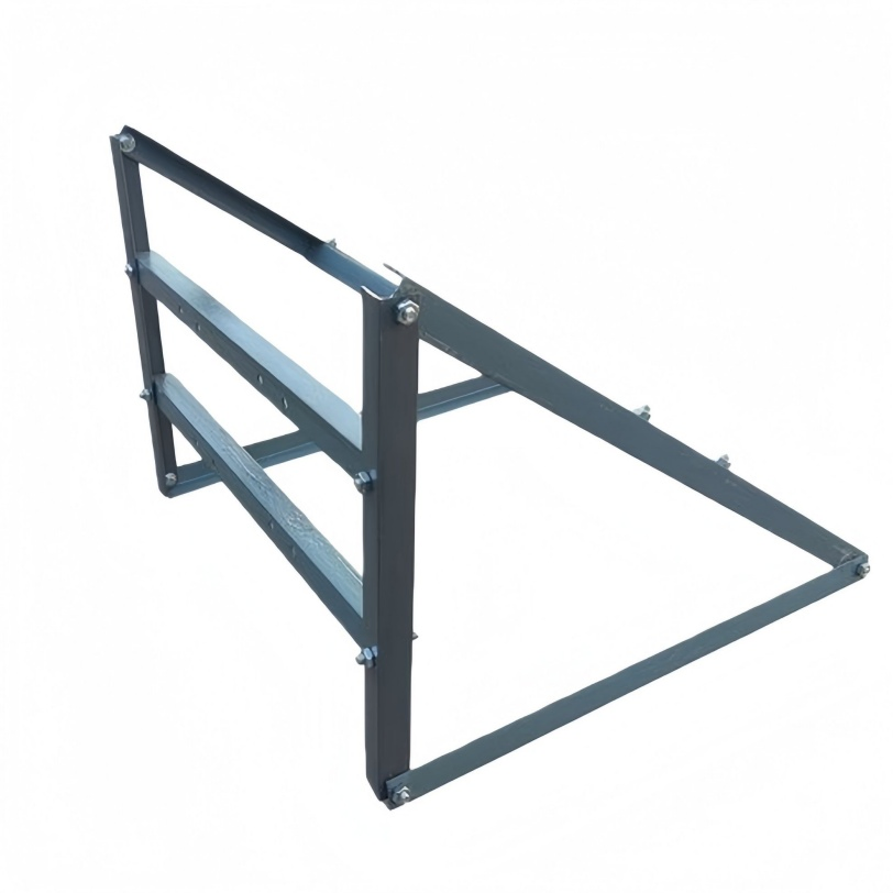 Solar Balcony Installation Bracket Space-Saving Railing-Mounted Solar Balcony Installation Bracket with Natural Aluminum Alloy Material