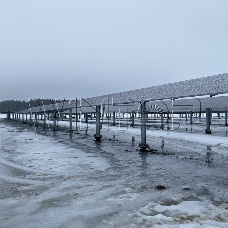 Installation Scheme Solar Photovoltaic Bracket Dual Axis Solar Tracking System