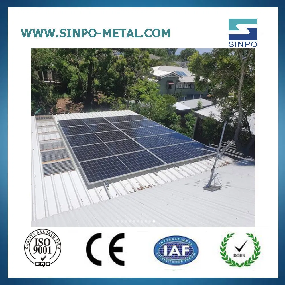 Economical and Weatherproof Photovoltaic Installation Kit for Tin Roof Installations