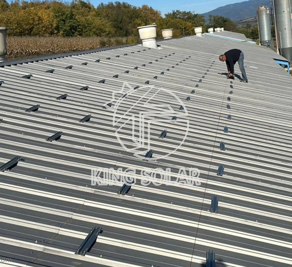 Kingsolar Aluminium Tin Roof Standing Seam Clamp Metal Roof Clamps for Solar Panels