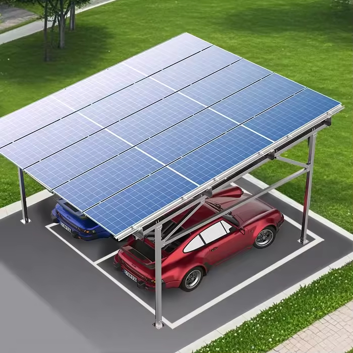 BIPV Carport Solar Mounting System for Car Parking Mounting